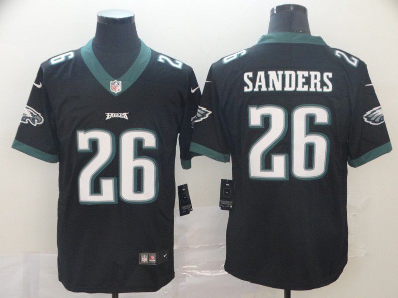 Men Philadelphia Eagles #26 Sanders Black Nike Vapor Untouchable Limited Player NFL Jerseys